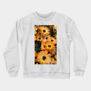 Orange Daisies Crewneck Sweatshirt